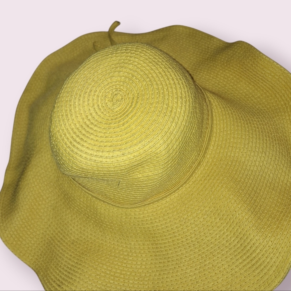 Yellow Wide Brim Sun Hat